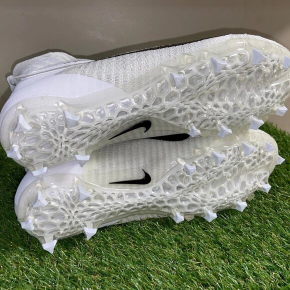 Nike Alpha Menace Elite 2 Flyknit White Football Cleats Men\'s 16 AO3374-101 NEW main image 7
